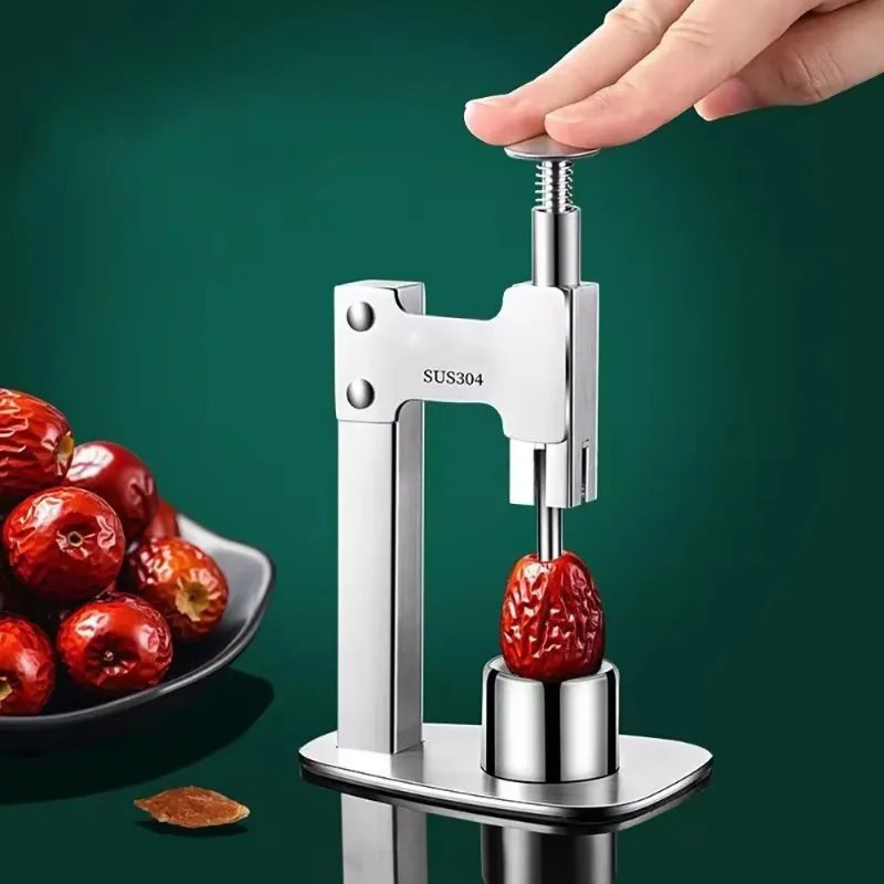 304 Stainless Steel Core Removal Device Multi-purpose Press-type Household Labor-saving Jujube Core Removal Artifact Gadgets