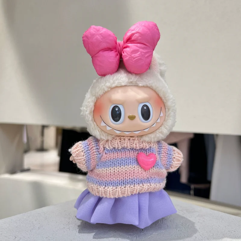 

Clothes Only Doll Cute Puffy Dress Suit Dress Up Suitable for Labubu V1 V2 V3 Doll Creative Peripheral Clothes Dress Accessories