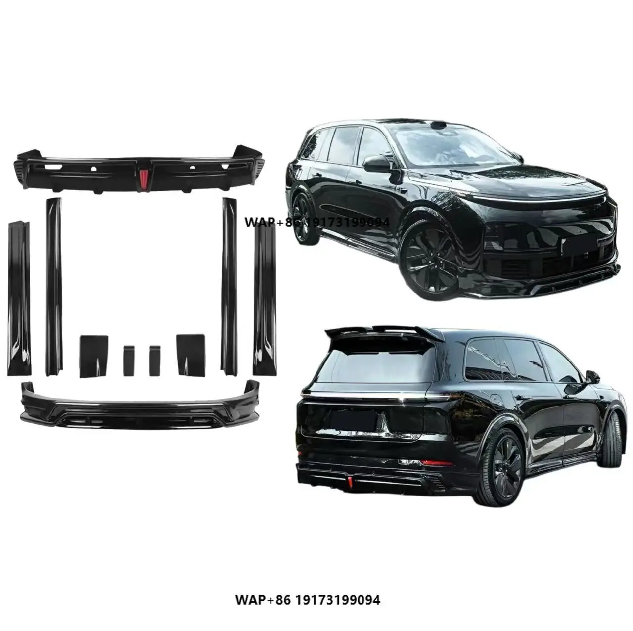 

For-Lixiang L7 L8 L9 Car Front Bumper Lip Splitter Diffuser Side Skirt Spoiler Rear Bumper