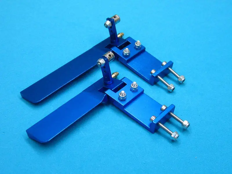 

Blue 75mm 95mm CNC Aluminum Water Pickup Rudder, Cooling Rudder with Water Intake for Electric & Nitro RC Boat