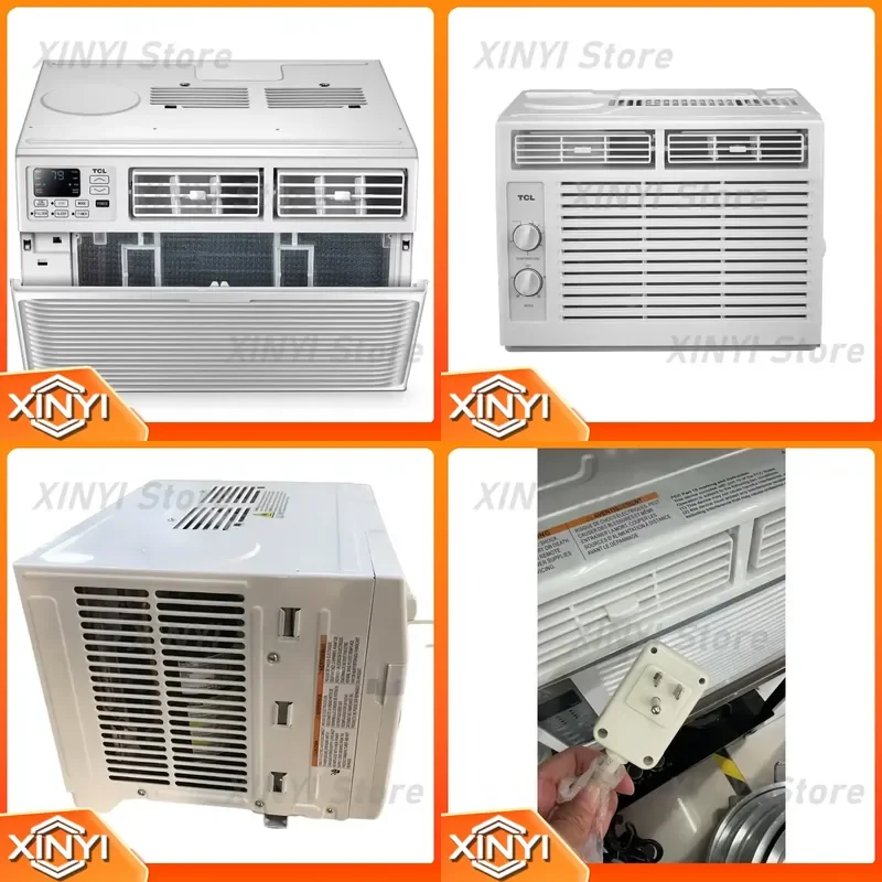 for Window Type Air Conditioner 5000BTU 7000BTU 9000BTU 12000BTU Portable Cooling Unit for Home Office Bedroom Energy