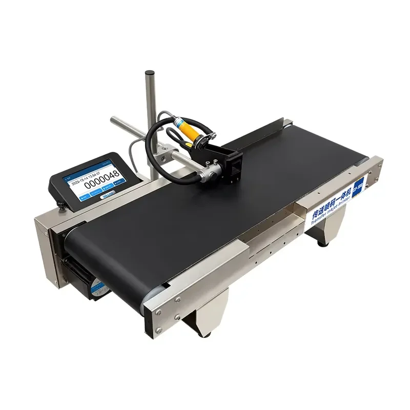 

TIJ Online Mini Desktop Conveyor Table Inkjet Printer for Leather Expiration Date Batch Lot Number Code Carton Packaging