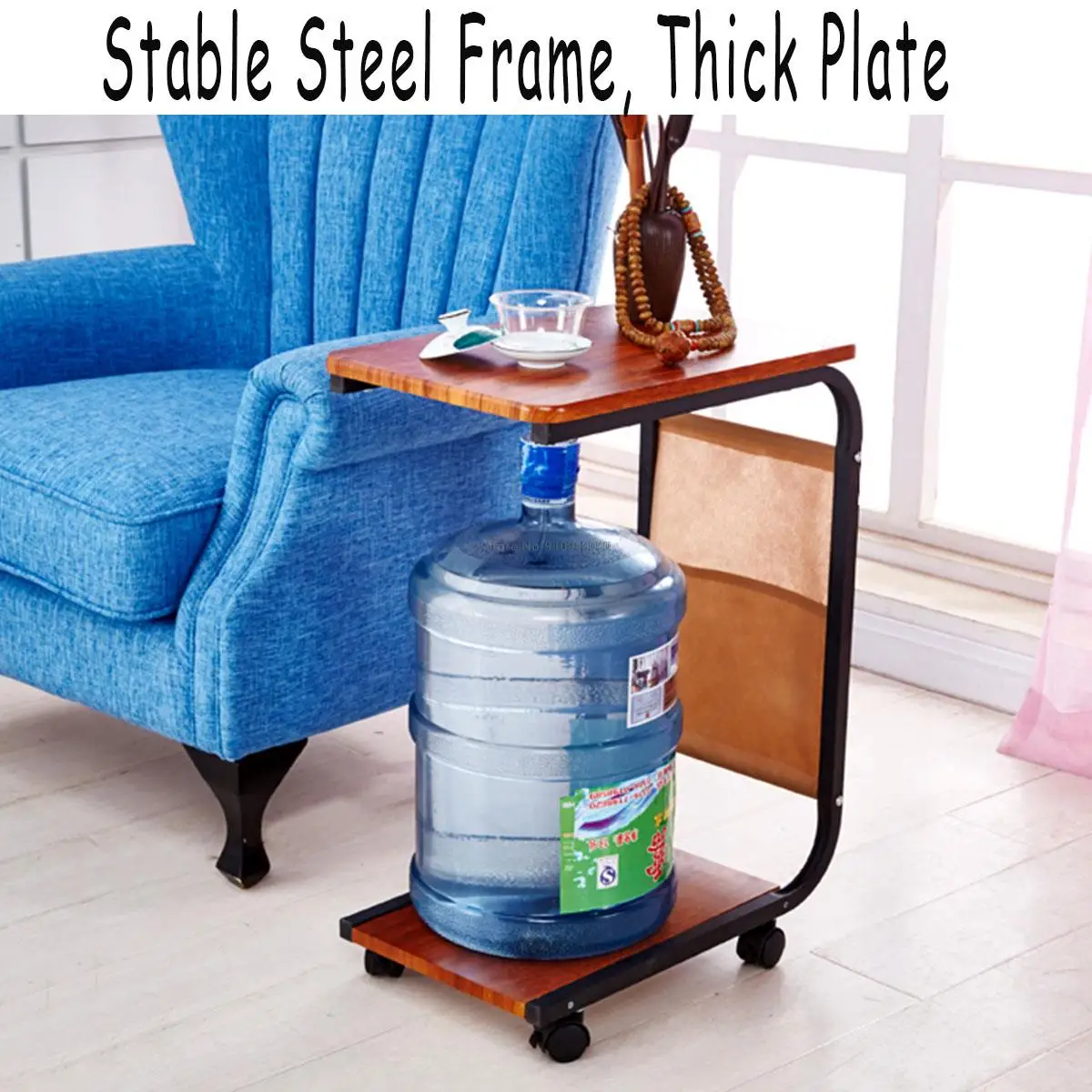 3 Colors Removable Laptop Desk Stand Laptop Table Simple Style Computer Desk Computer Desk Wheel Sofa Bed Tray 30*45*65cm