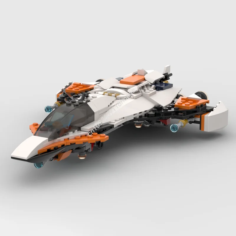 365pcs MOC mars schip nan Model Building blocks creative Kids Assemble Modular idea Birthday toys Christmas gifts