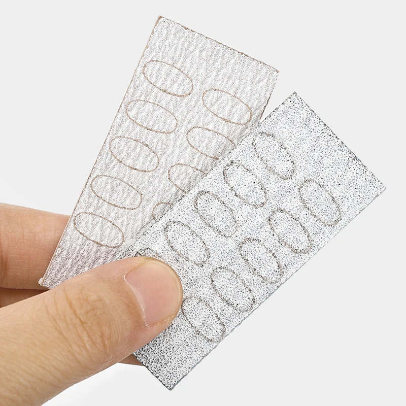 50pcs Manicure Double-ended Cuticle Pusher Dead Skin Push Remover Dead Skin Nail Surface Sand Rubbing Sheet Cleaner Care Tool