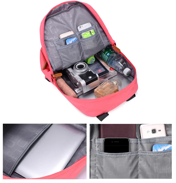 Lässige Geschäfts leute Computer Rucksack Licht 15 Zoll Laptop tasche wasserdicht Oxford Stoff Dame Anti-Diebstahl Reise rucksack grau