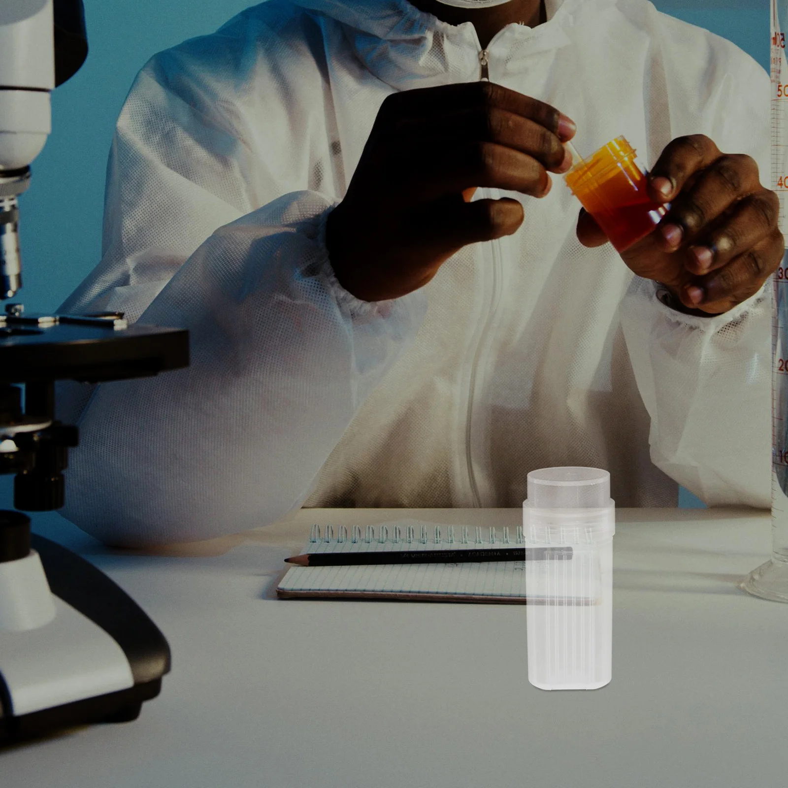 

Plastic Pathology Slide Mailer Box 5 Slides Circular Staining Jar Mailing Clip Microscope Slide Storage Case Laboratory
