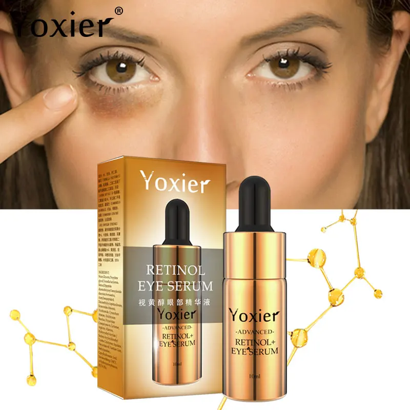 Retinol Eye Serum Anti-Wrinkle Anti-Aging Removes Dark Circles Firming Nourish Moisturizing Sodium Hyaluronate Skin Care 1pcs