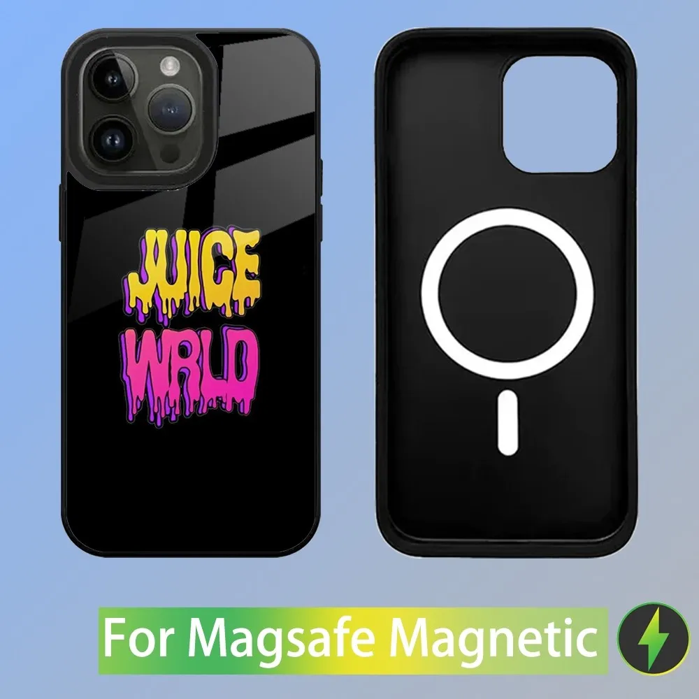 Juice Wrld Rapper Phone Case For iPhone 15,14,13,12,11,Plus,Pro,Max Mini Magsafe Magnetic Wireless Charging