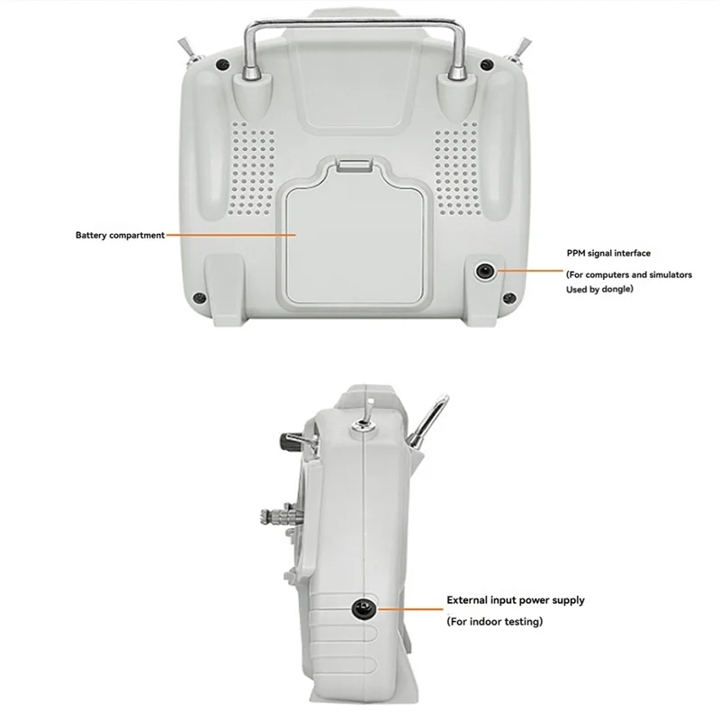 SANQ MC8B MINI 2.4G 8Ch RC เครื่องส่งสัญญาณ MC8RE-V2 ตัวรับสัญญาณวิทยุระบบสําหรับเครื่องบิน RC เครื่องบินเรือรถและอื่นๆขวามือ