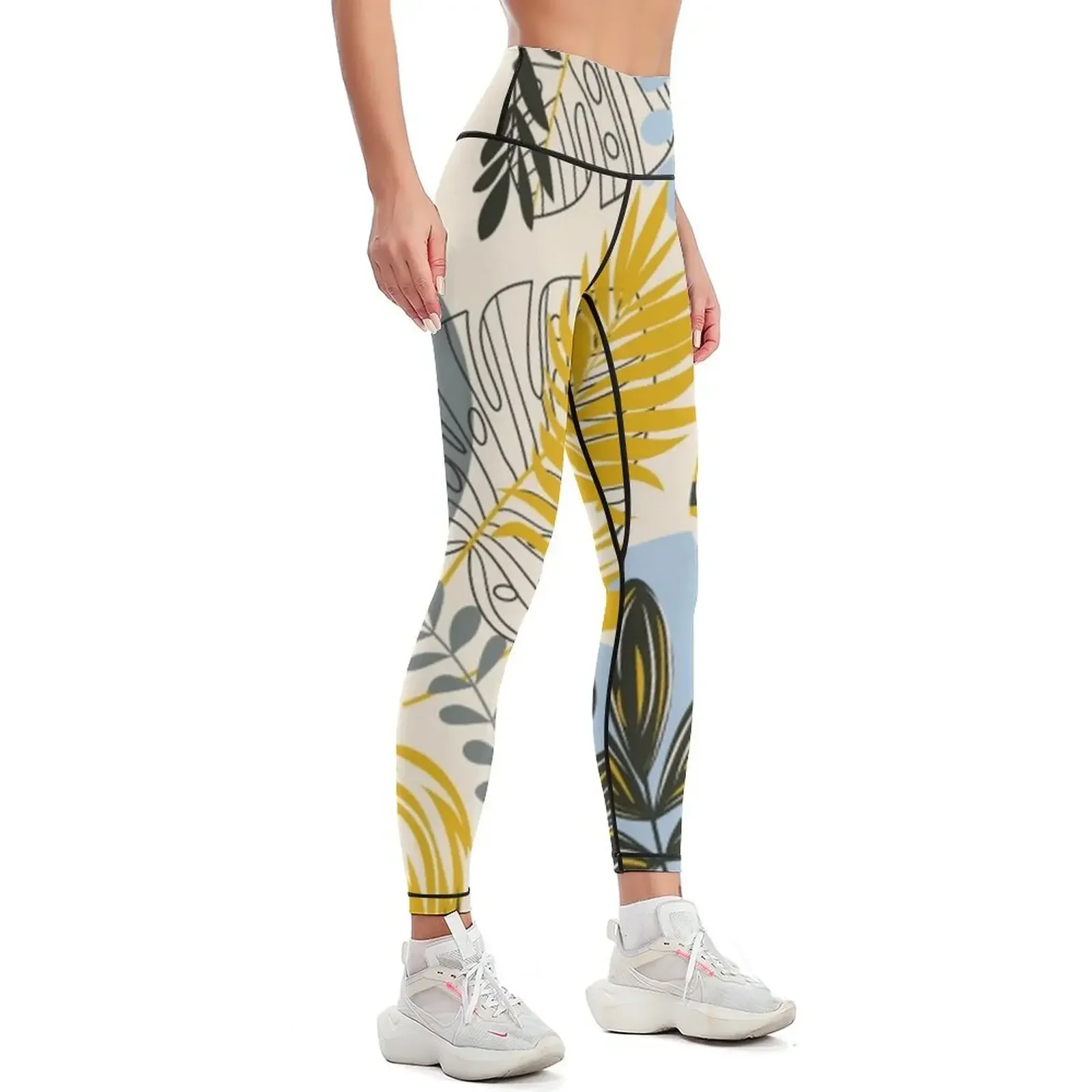 Trendy Tropical Fall Leggings sports for push up sportswear gym Pants sport push up legging Womens Leggings