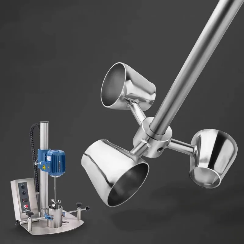 304 Stainless Steel Blade, Pneumatic Agitator Impeller,Axial Flow, Single Blade Turbine Agitator，Impeller Shaft Connection