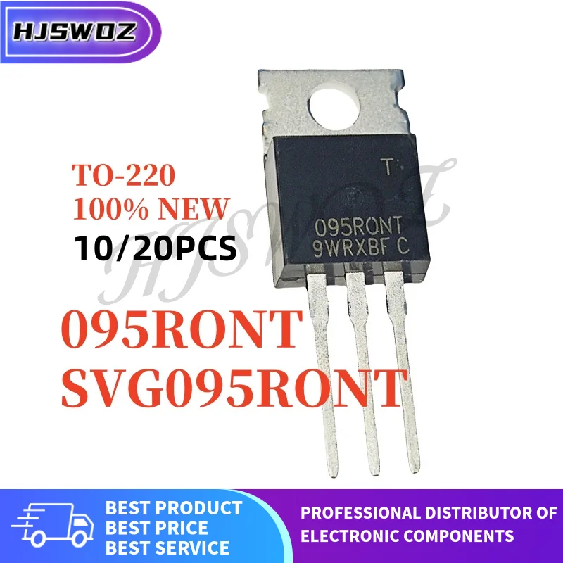 10-20PCS Brand New 095RONT 095R0NT SVG095RONT SVG095R0NT TO-220 N-Channel MOSFET for Motor Control In Stock