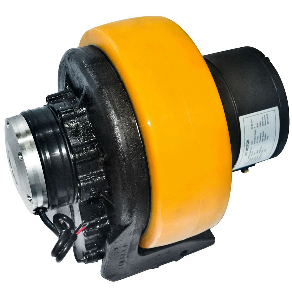 A movimentação material da roda motriz 24v 500W parte a roda motriz da C.A. da empilhadeira do motor da escova