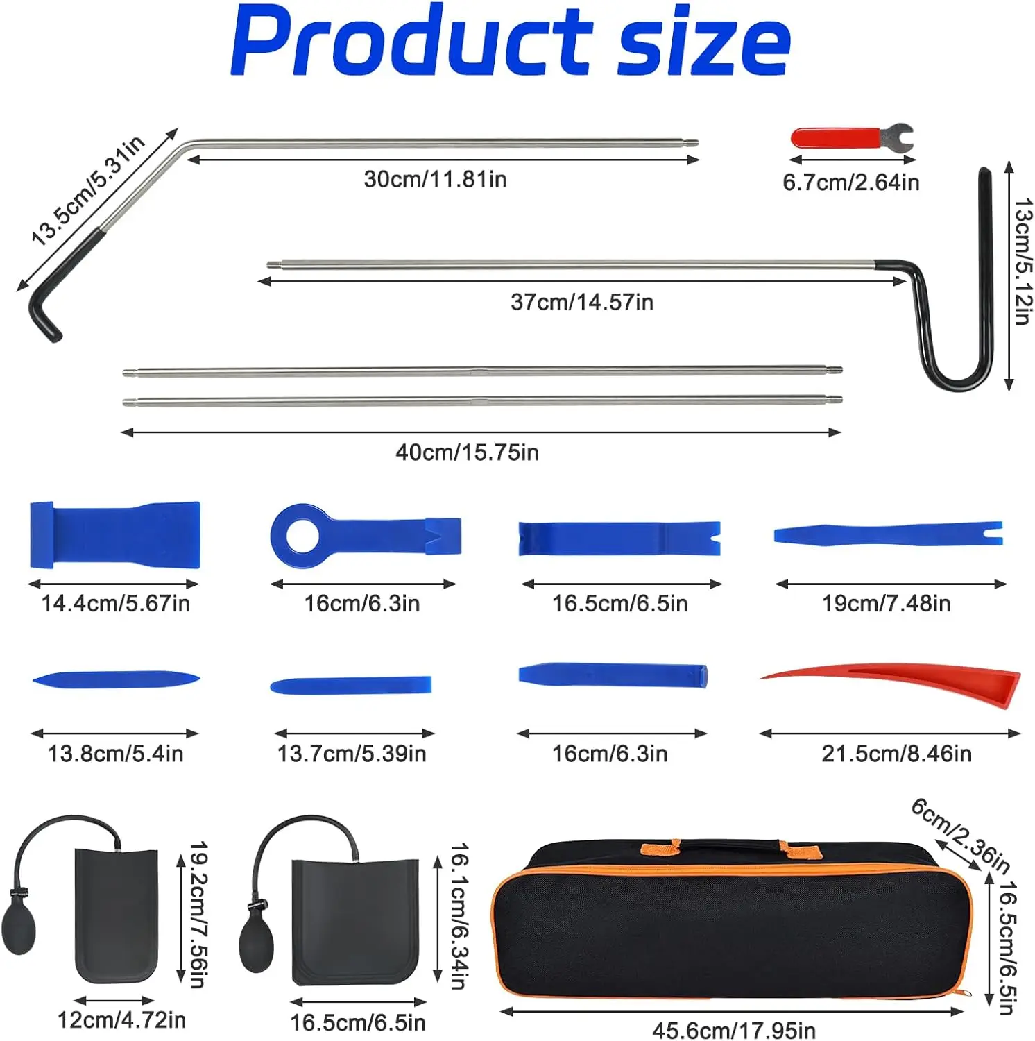 Tragbare Reparaturwerkzeuge, Stiftzieher-Werkzeugsatz aus Edelstahl, 23-teilig