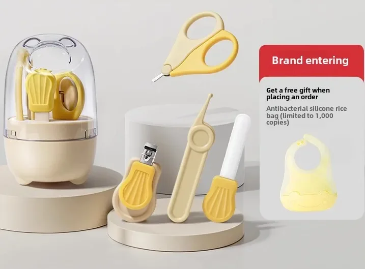 Nail clippers Safety set Children and babies Care tools Nail clippers Scissors Anti-clipping meat