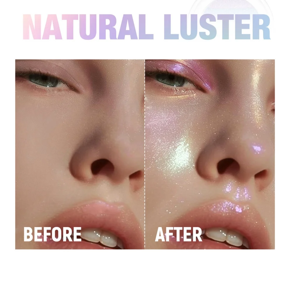 Paleta Cieni do Powiek Brokatowy Rozświetlacz 5 Kolorów Błyszczące Cienie do Powiek Kamelejowy Makijaż Oczu Wysoki Połysk Perłowy Błyszczący Cień do Powiek