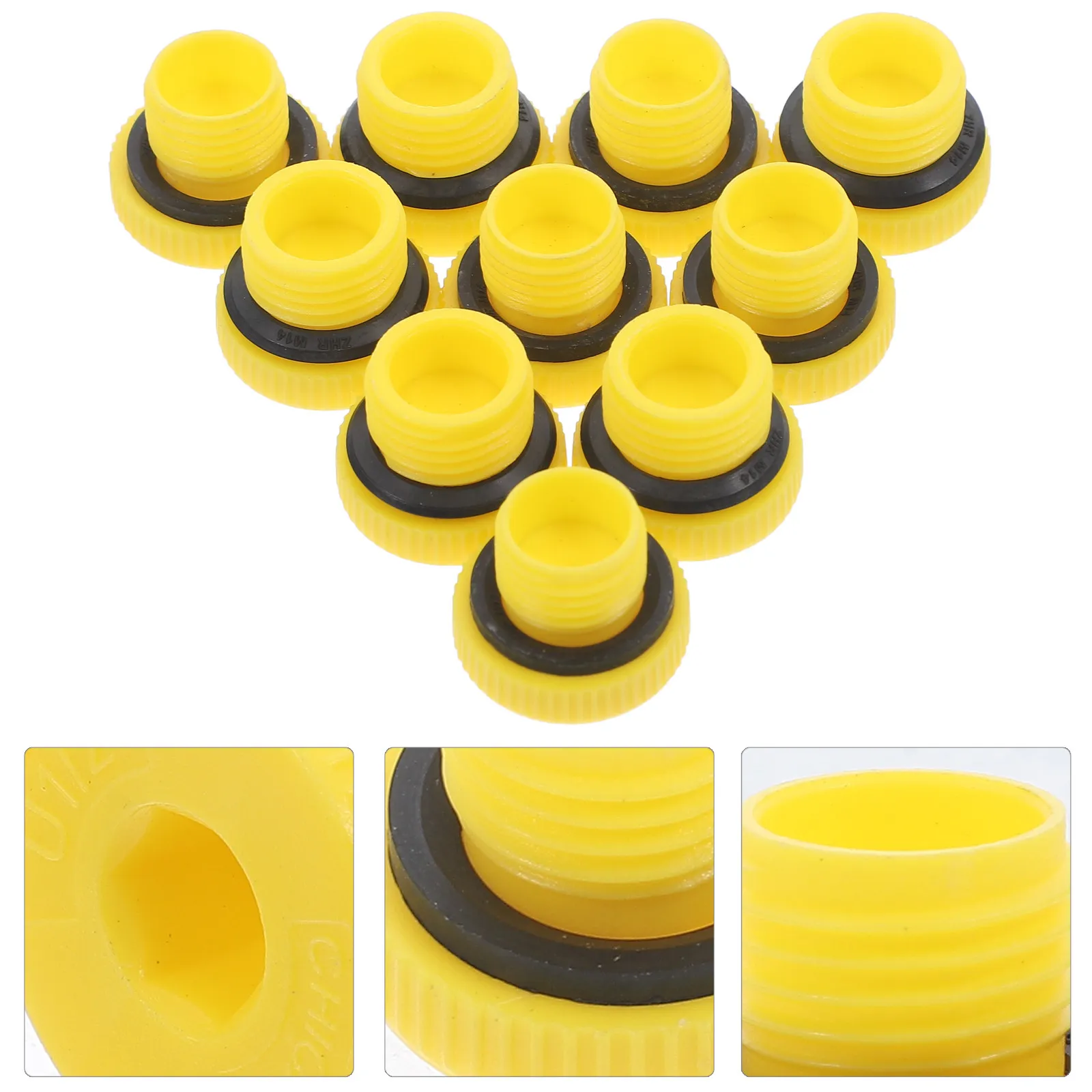 10Pcs Socket Sealing Screw End Caps Hex Inner Socket Male Threaded Hole Plugs Bright Color Easy Install Hydraulic System Repair