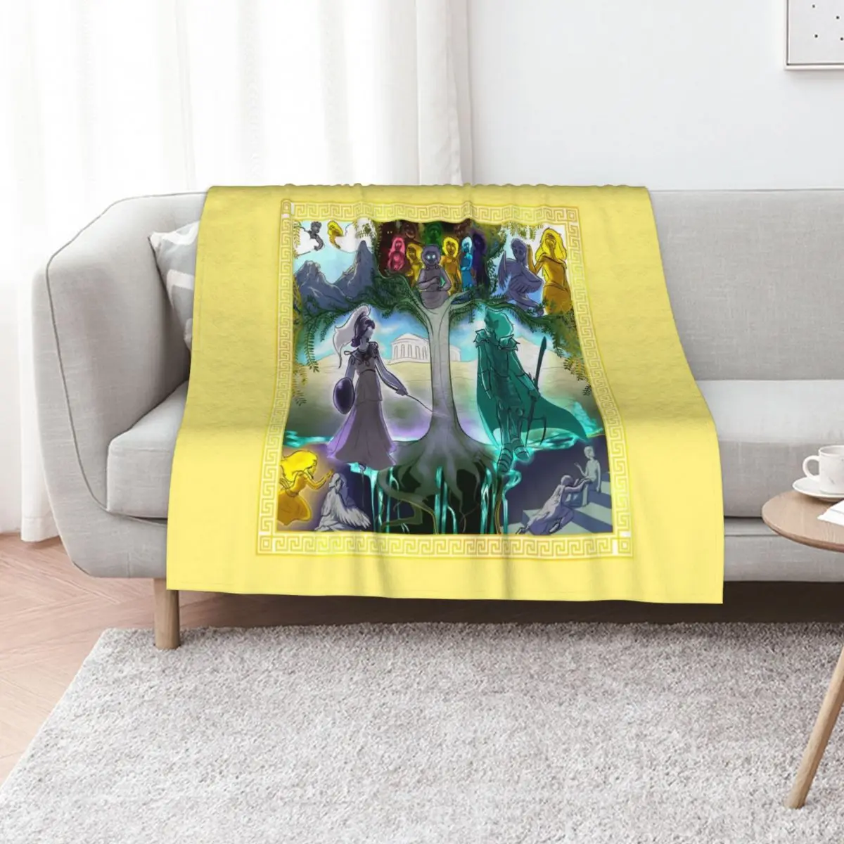 Athena's Tapestry Throw Blanket christmas gifts Vintage Flannels Moving Luxury Designer Thin Blankets