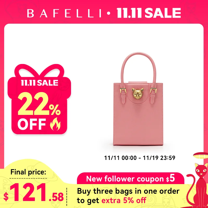 

BAFELLI 2025 НОВАЯ ЖЕНСКАЯ СУМКА CAT РОСКОШНЫЙ БРЕНД ДИЗАЙНЕР ОРИГИНАЛЬНЫЙ СТИЛЬ ТРЕНДОВОДНЫЕ СУМКИ НА ПЛЕЧЕ МИНИ-ТOTE CROSSBODY