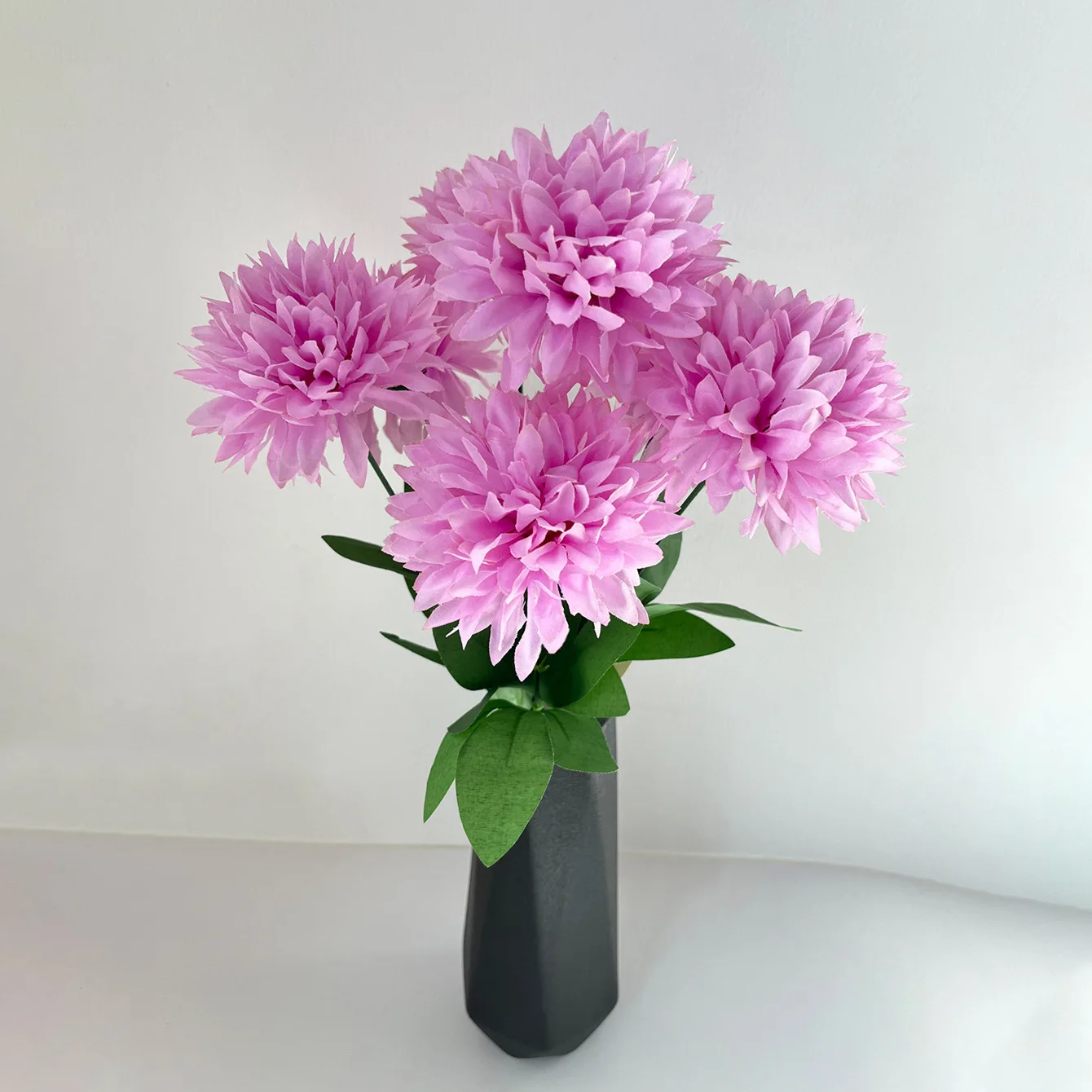 Simulated flower 7 header chrysanthemum ping pong chrysanthemum home decoration flower art living room