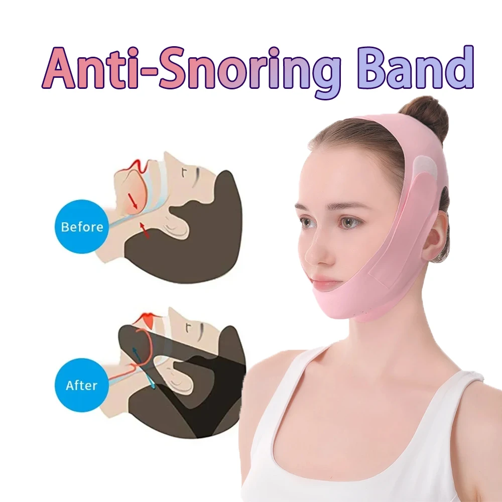 

V-образный ремешок для подтяжки лица против храпа с открытым ртом, корректирующий ремешок против морщин, инструменты для ухода за кожей, формирователь лица, подбородок