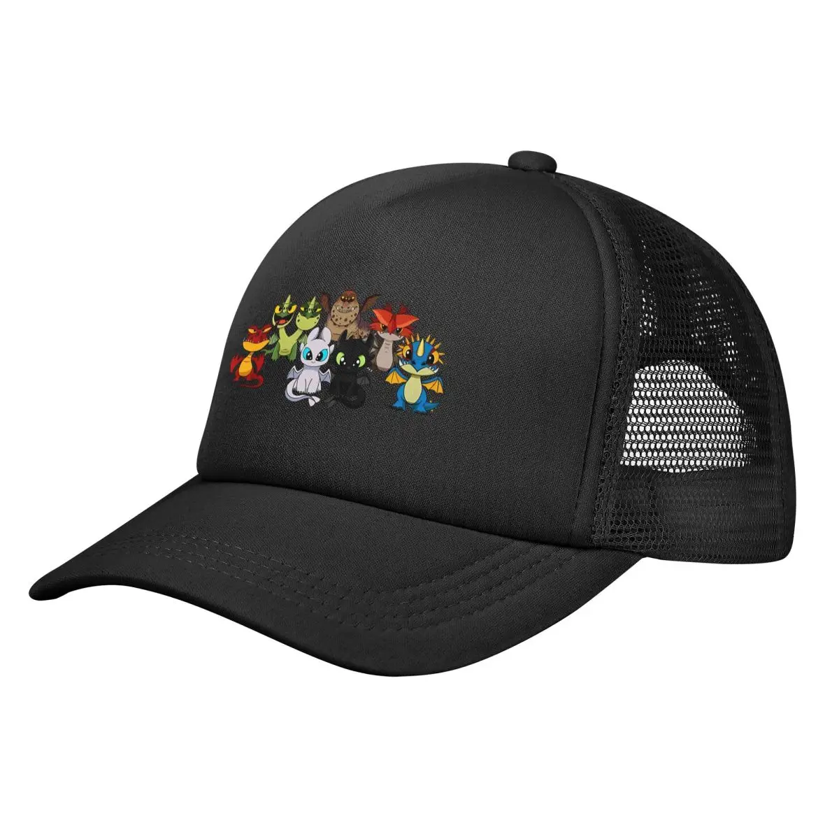 

Chibi Httyd Dragons Light Fury Night Fury Toothless Trucker Cap Mesh Baseball Cap Polyester Hat Sun Hats Adjustable Sports Cap