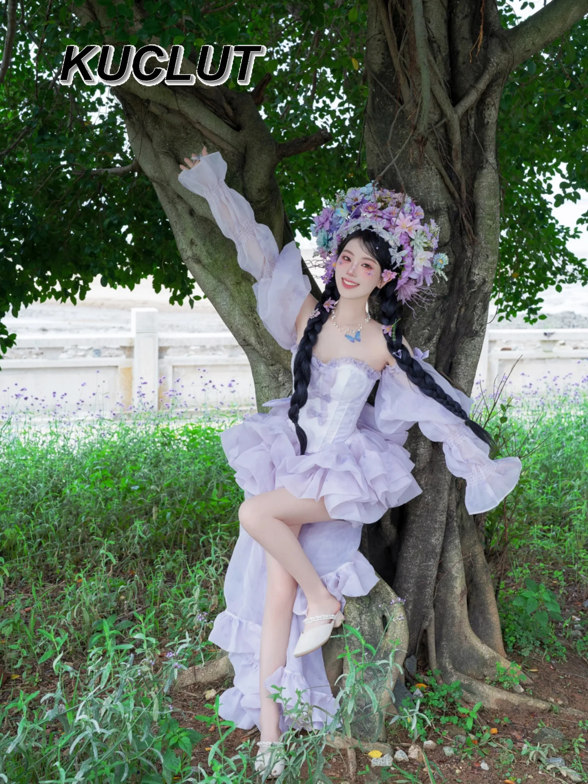 2025 Nieuwe elegante jurk Lolita prinses stijl verjaardag tube top en rok set met trailing mode elegante damesoutfits