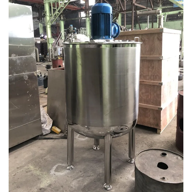 100L Engine Oil Stainless Steel Mixer Vertical Single Layer High Shear Emulsification Homogenizer Tank