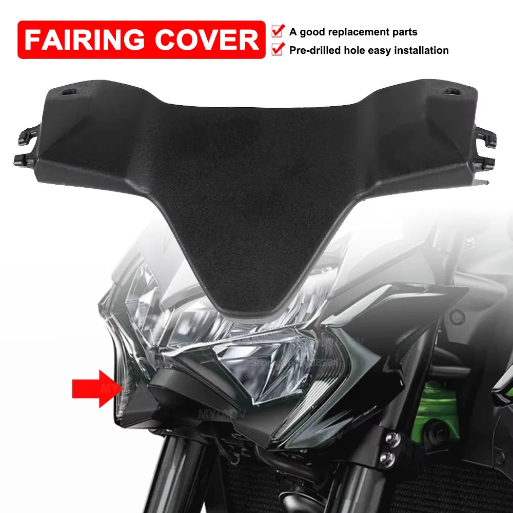 For Kawasaki Z900 2019-2022 2023 2024 Unpainted Motorcycle Front Headlight Fairing Under Head Light Beak Cowl Cover Accessories