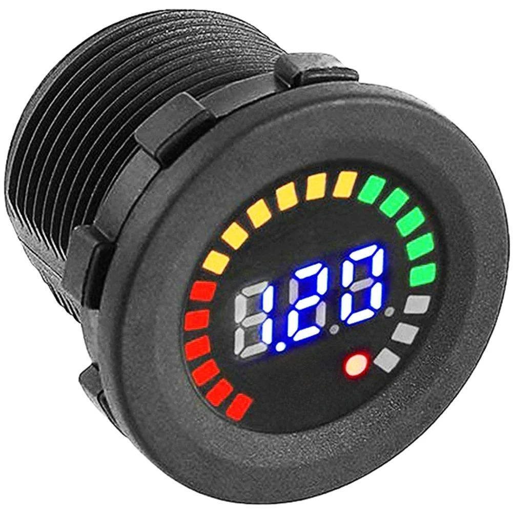 For Automotive Maintenance Car Voltmeter Car Voltage Monitoring Device Voltage Meter DC Voltage Monitor ABS Plastic Housing