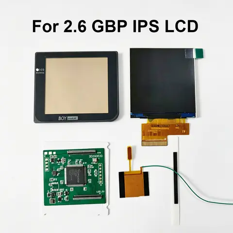 New GBP LCD Screen. Easy to Install 2.6 "Original Size IPS High Brightness LCD Screen is Suitable for Nintendo Gameboy Pocket