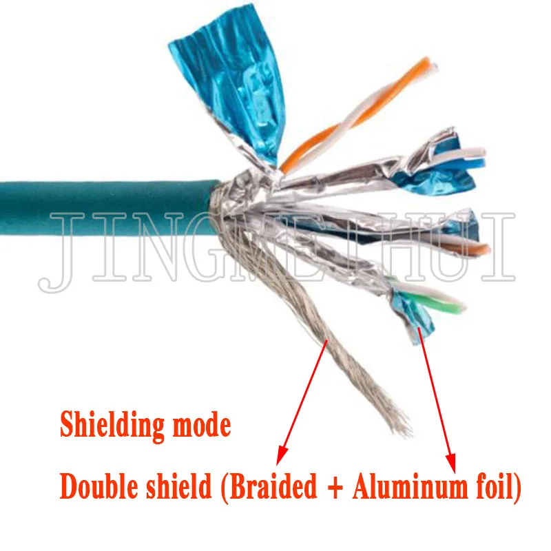 M12 to RJ45 Cognex 8-pole X-type industrial camera ultra-flexible sensor connection cable  network cable gigabit