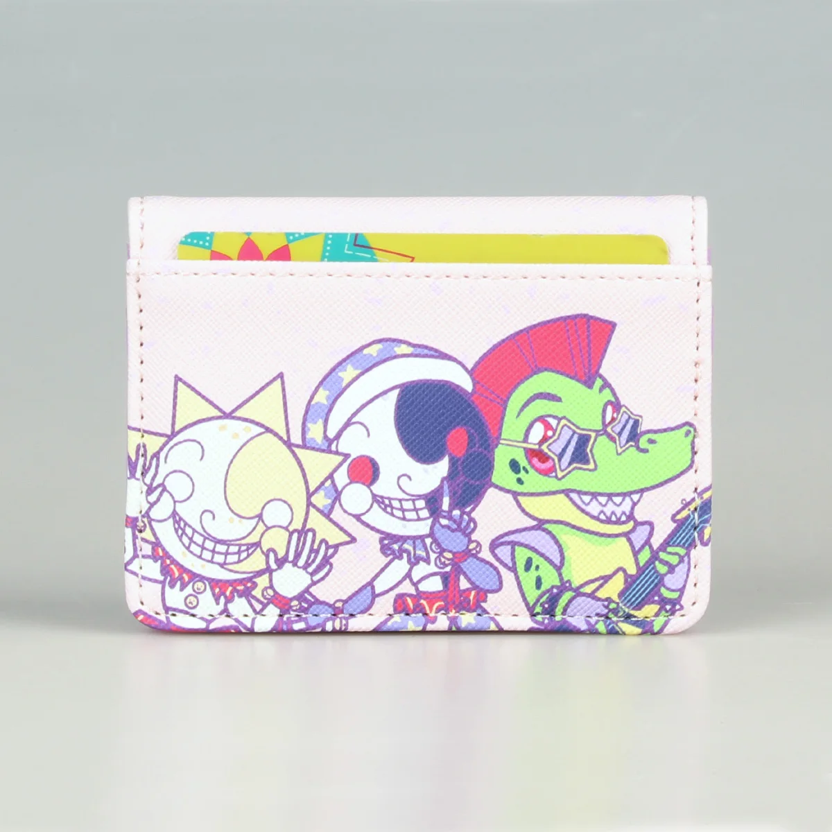 Fashionable Cute Cartoon ID Card Holder Wallet Portable Mini Pouch for Women Girls