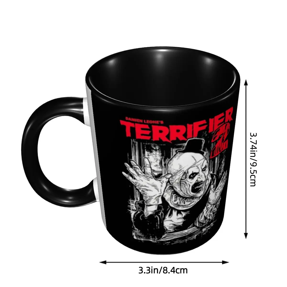 DIY Terrifier Movie Poster++ Ceramic Mug Customized Coffee Cups Creative Gift