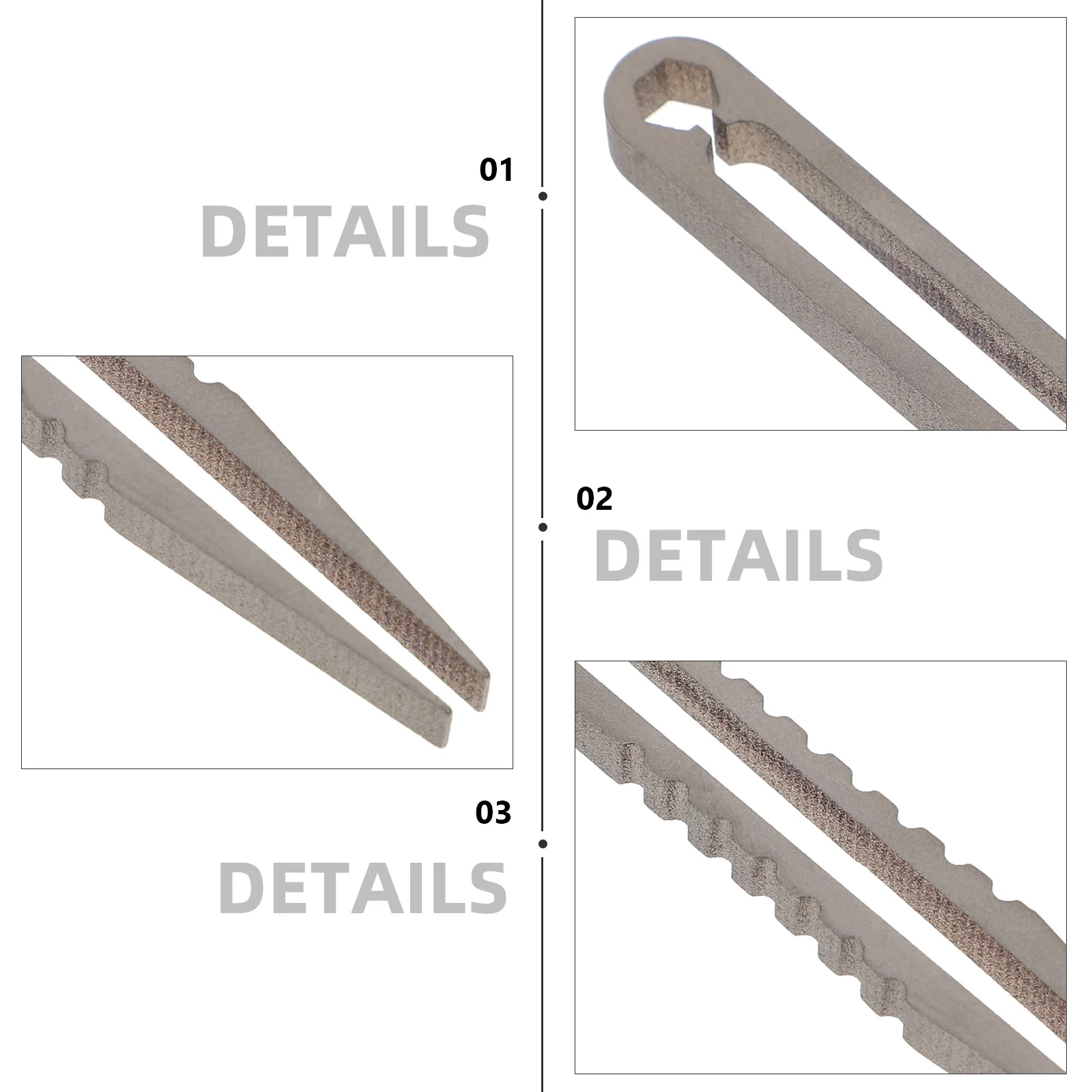 

Tweezers Titanium Alloy High Hardness Light Weight Durable Mini Tool for Travel Hobby Soldering Manual Work Small Object Pickup