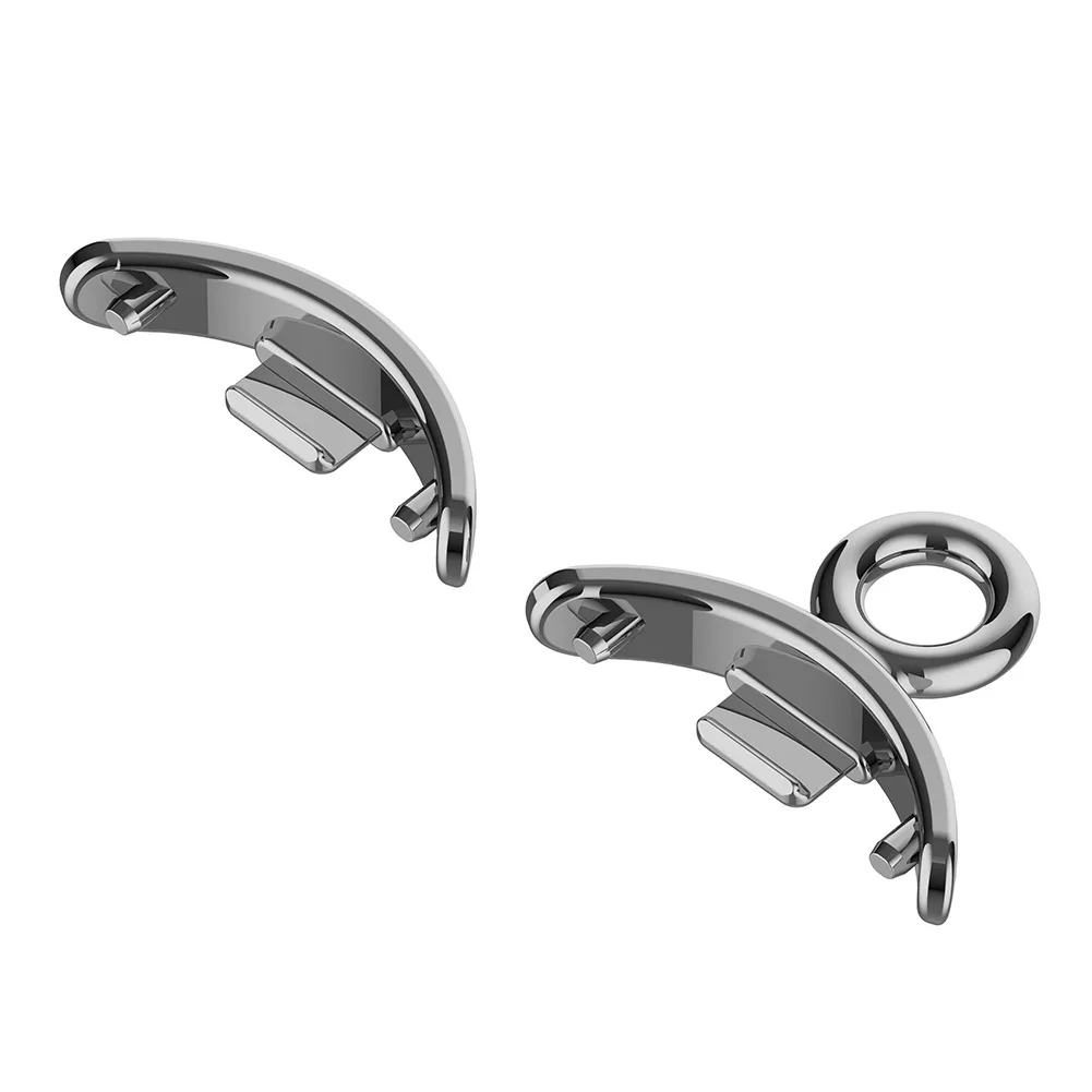 

1 Pairs Wristband Adapter Connection with Metal Chain Watch Band Strap Adapter Replacement DIY Accessories for Xiaomi Mi Band 8