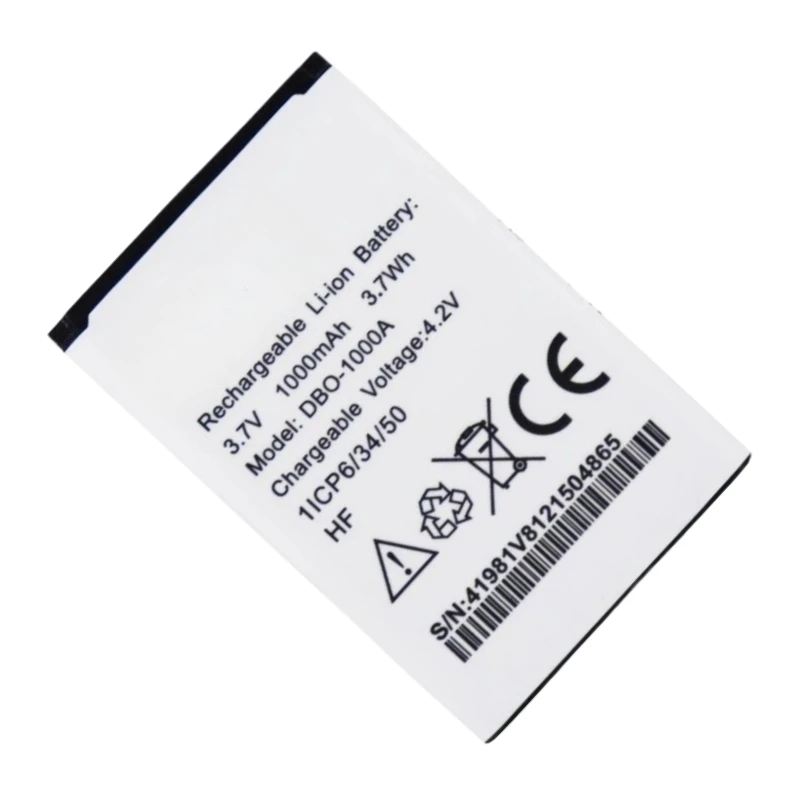 جديد استبدال بطارية الهاتف المحمول 3.7 فولت 1000 مللي أمبير DBO-1000A ل DORO1370 2404 1372