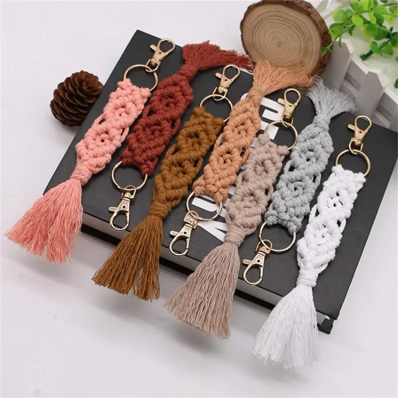

Bag Accessories Bag Charms Twillies Handmade Woven Tassel Keychain Key Bag Pendant