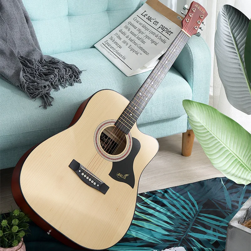 

China Factory Wholesale Cheap Price Acoustic Guitar Professional Basswood 41 Inch Acoustic Guitar