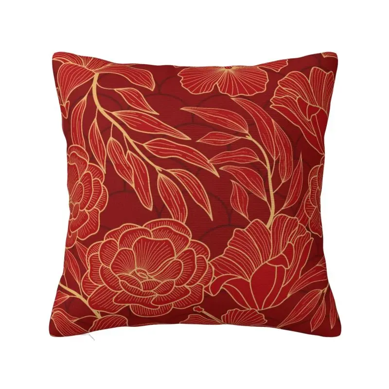 Hawaii Floral Tropical Flowers Leaves Cushion Cover 55x55cm Polyester Throw Pillow Case for Sofa Pillowcase Bedroom Decoration