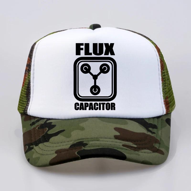 

Back to the Future Flux Capacitor Printed Men Women Baseball Caps New fashion Summer Baseball Mesh Net Trucker Cap Dad Hat
