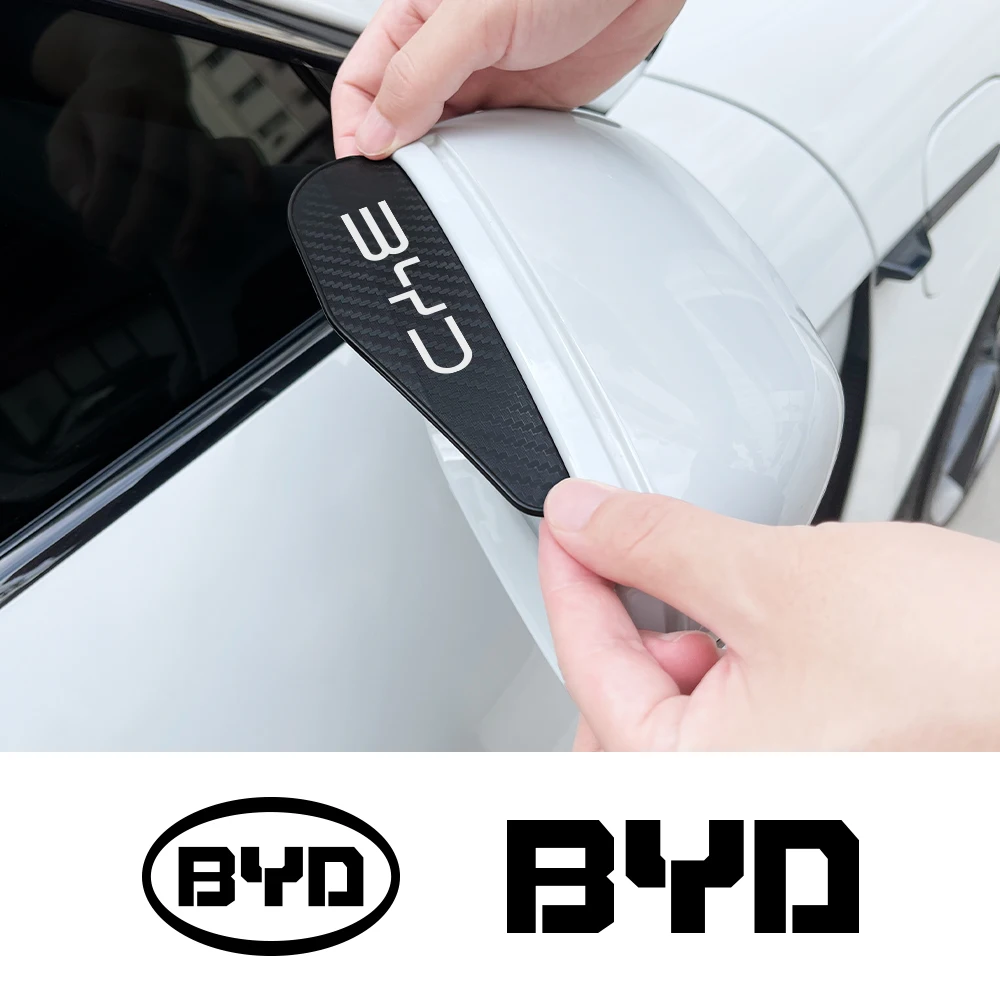 Car Rearview Mirror Rain Eyebrow For BYD Tang F3 E6 Atto 3 Yuan Plus Song Max F0 G3 I3 Ea1 Dmi F3 2din 2014 G6 Auto Accessories