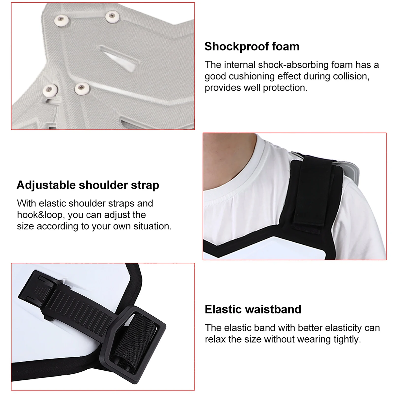 دراجة نارية سترة للصدمات تنفس الصدر الخلفي لركوب الخيل سترة رياضية في الهواء الطلق واقية ركوب الجسم حامي