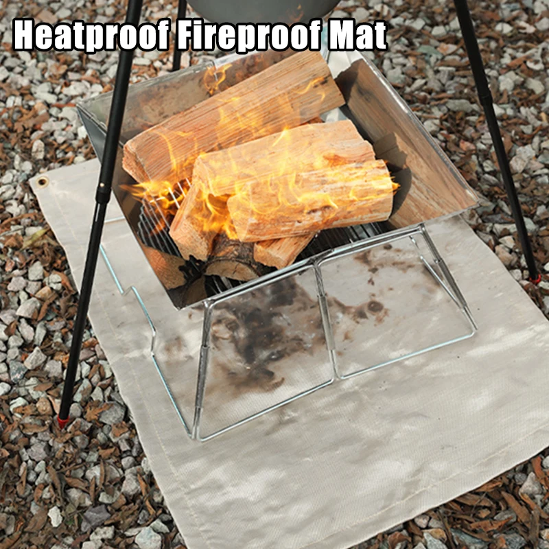 

Новый уличный коврик из стекловолокна для кемпинга, огнестойкая ткань, изоляционный коврик для пикника, барбекю, огнестойкое высокотемпературное противопожарное одеяло