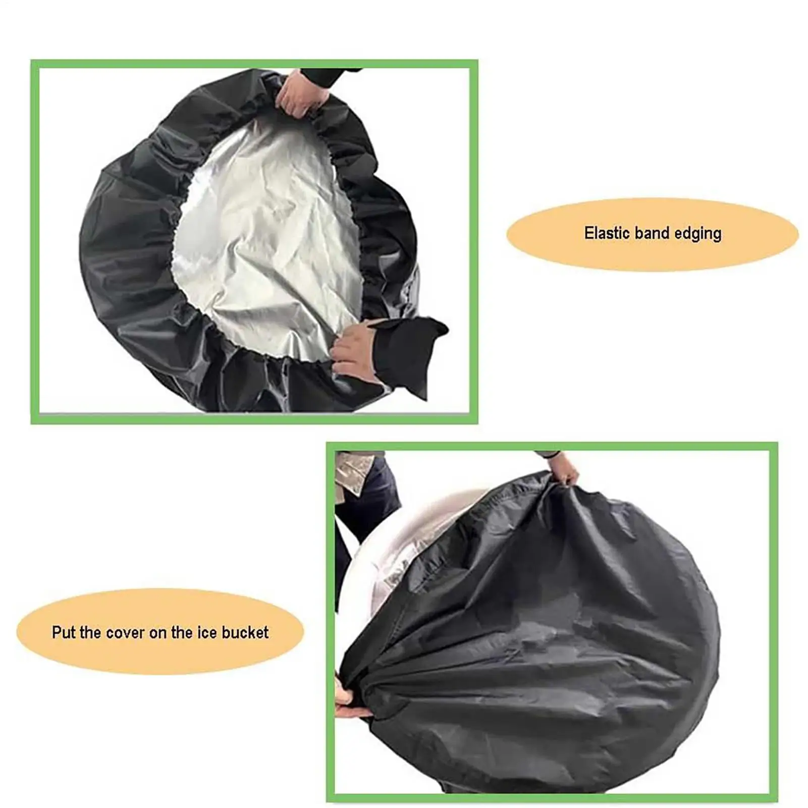 غطاء حوض الاستحمام البارد حامي حوض الغطس البارد مقاوم للماء غطاء دلو الثلج لتسلق الصالة الرياضية الفناء الخلفي سبا حمام سباحة خارجي التخييم #5