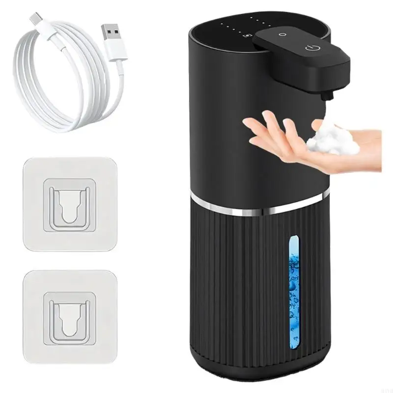 

Rechargeable Liquid Soap Dispenser With USB C Charging Waterproof Design For Indoor sectors M4YD