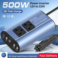 500W 1500W 2000W 2500W 3000W 4000W Modified Sine Wave Inverter Converter 12V 220V 50HZ LED Voltage Display With EU Socket