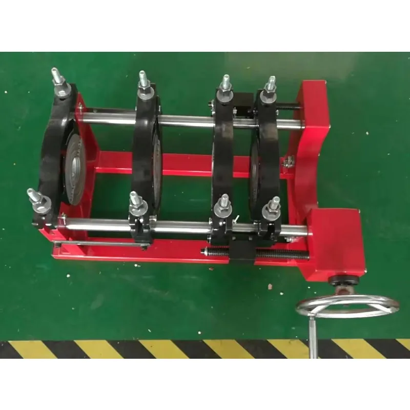 Manual 50-160mm HDPE PP PVF Pipe Butt Fusion Machine Bolt Drive 4 Clamps Butt Welders