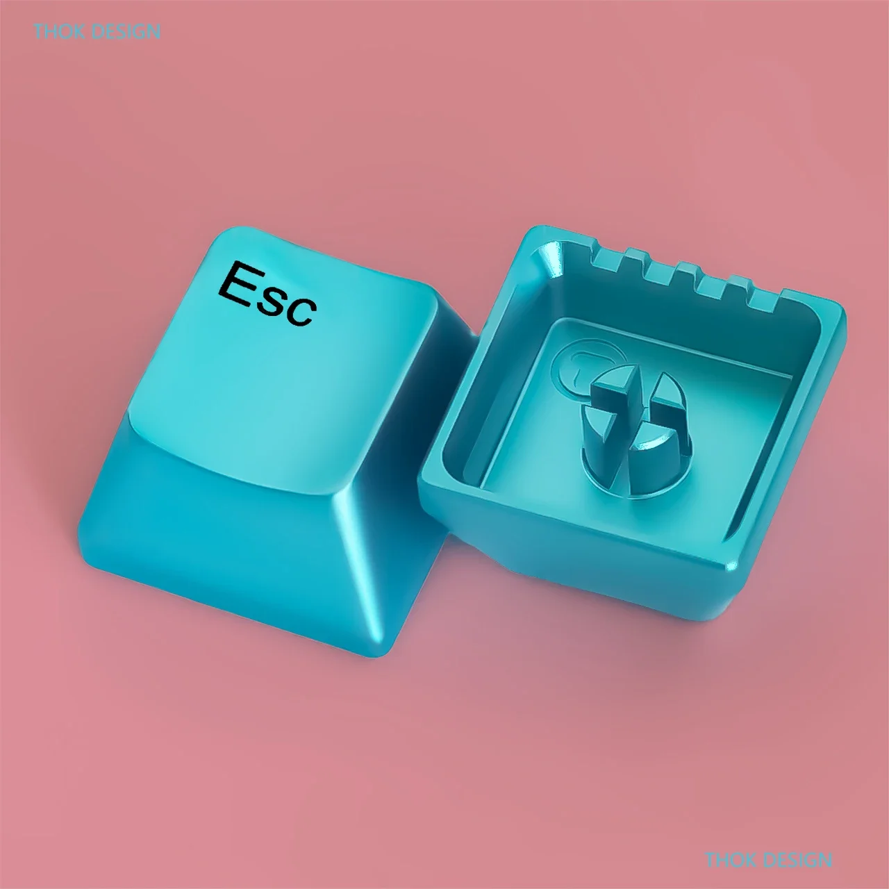 

Sky Blue Metal Keycaps - Esc Aluminum Keycaps Color 12 Colors